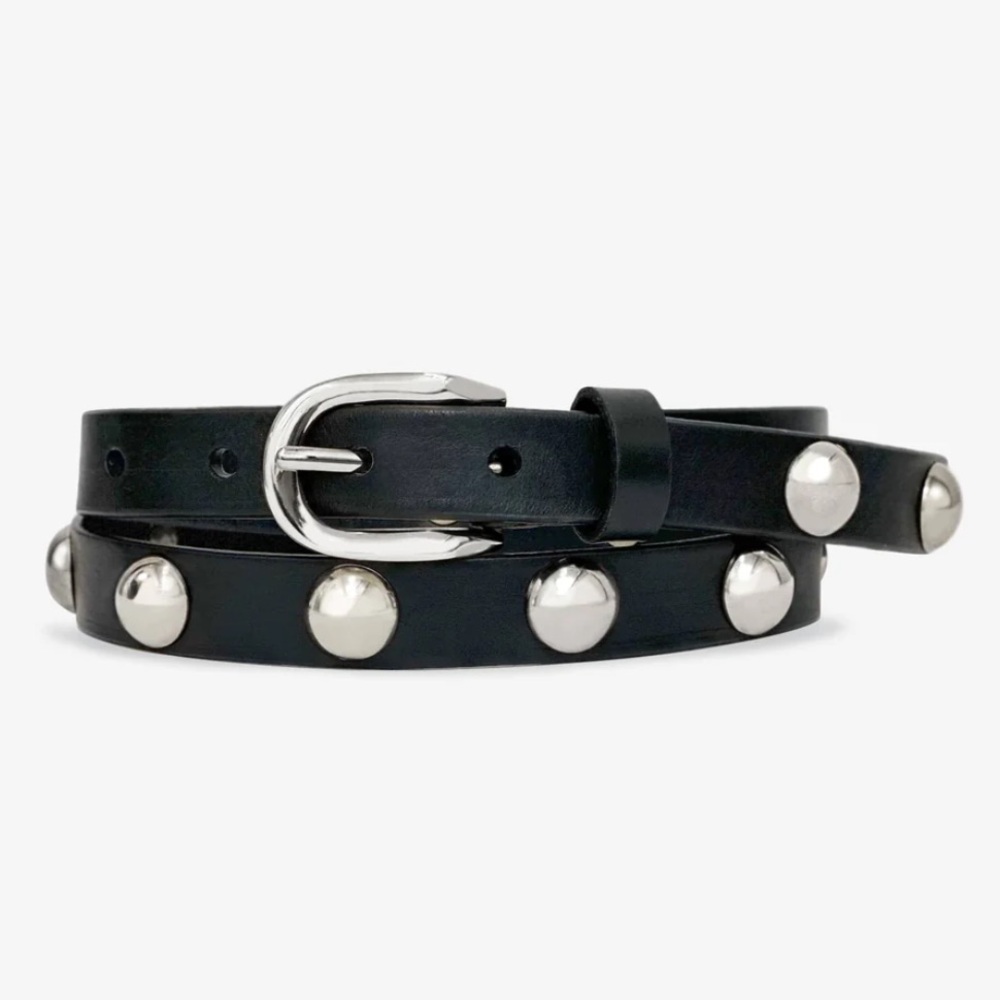 Brave Leather Joni Nappa Studded Leather Belt